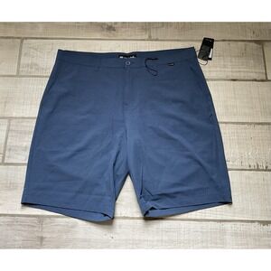 NWT Travis mathew beck shorts performance‎ blue golf mens casual fit 40